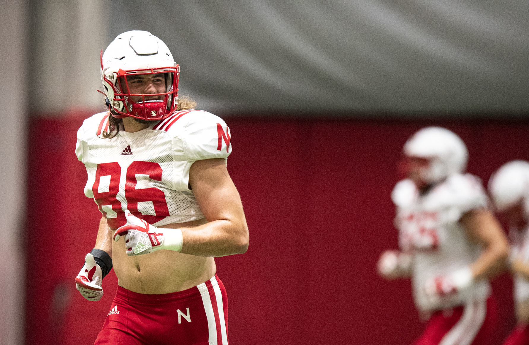 NU football practice, 8.7